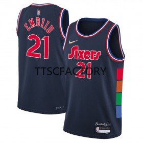 Dres Philadelphia 76ers Joel Embiid 21 Nike 2021-2022 City Editon Swingman - Muške